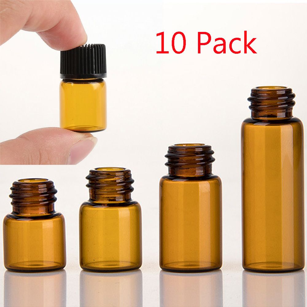 Mini Size Amber 1 2 3 5 ML Refillable Empty Dropper