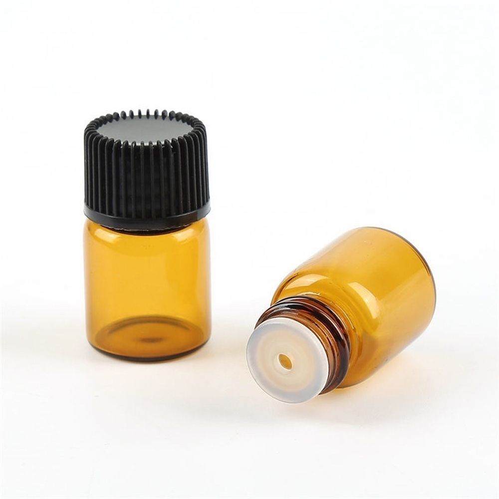 Mini Size Amber 1 2 3 5 ML Refillable Empty Dropper