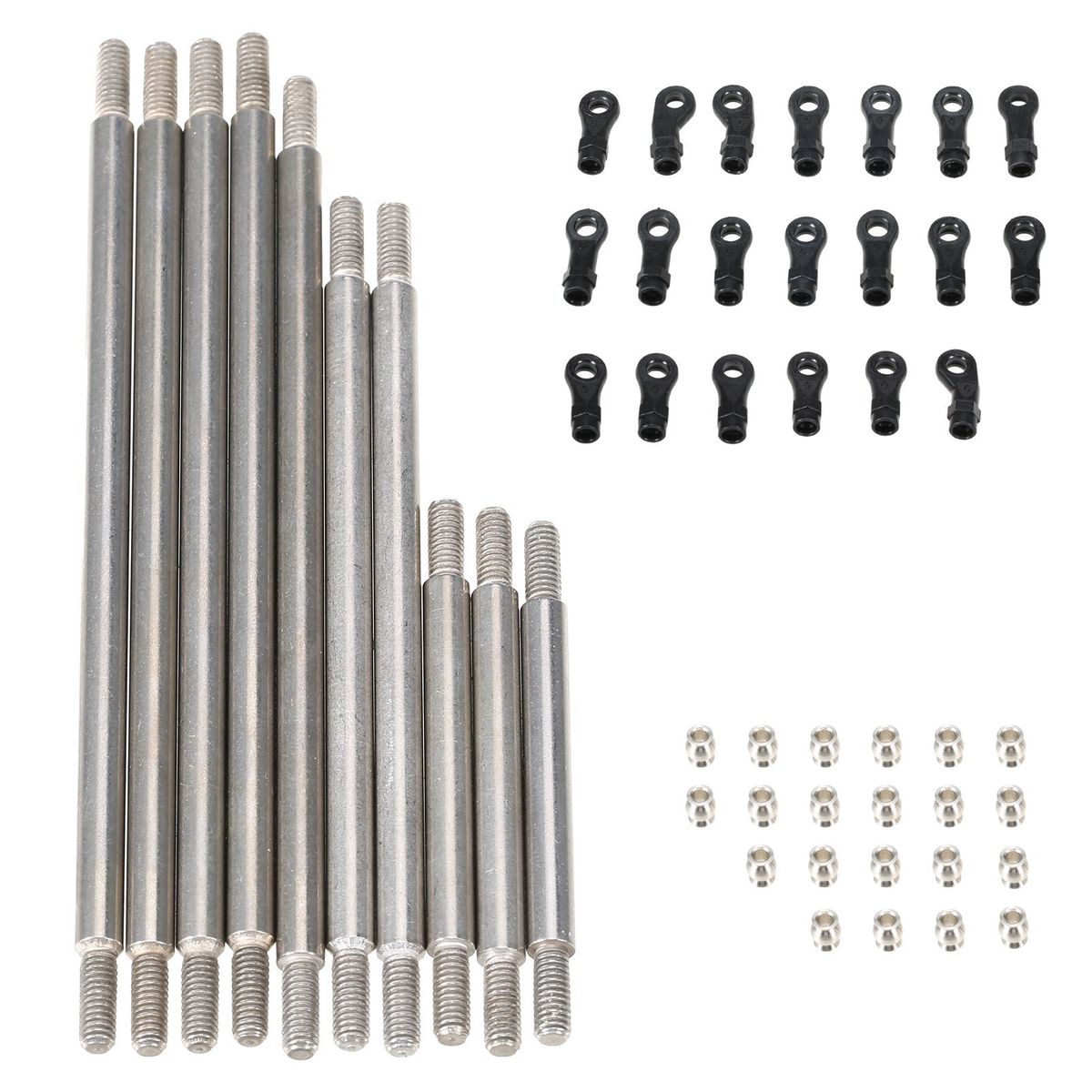 Stainless Steel Pull Link Rods 10pcs/Set For 324mm Wheelbase