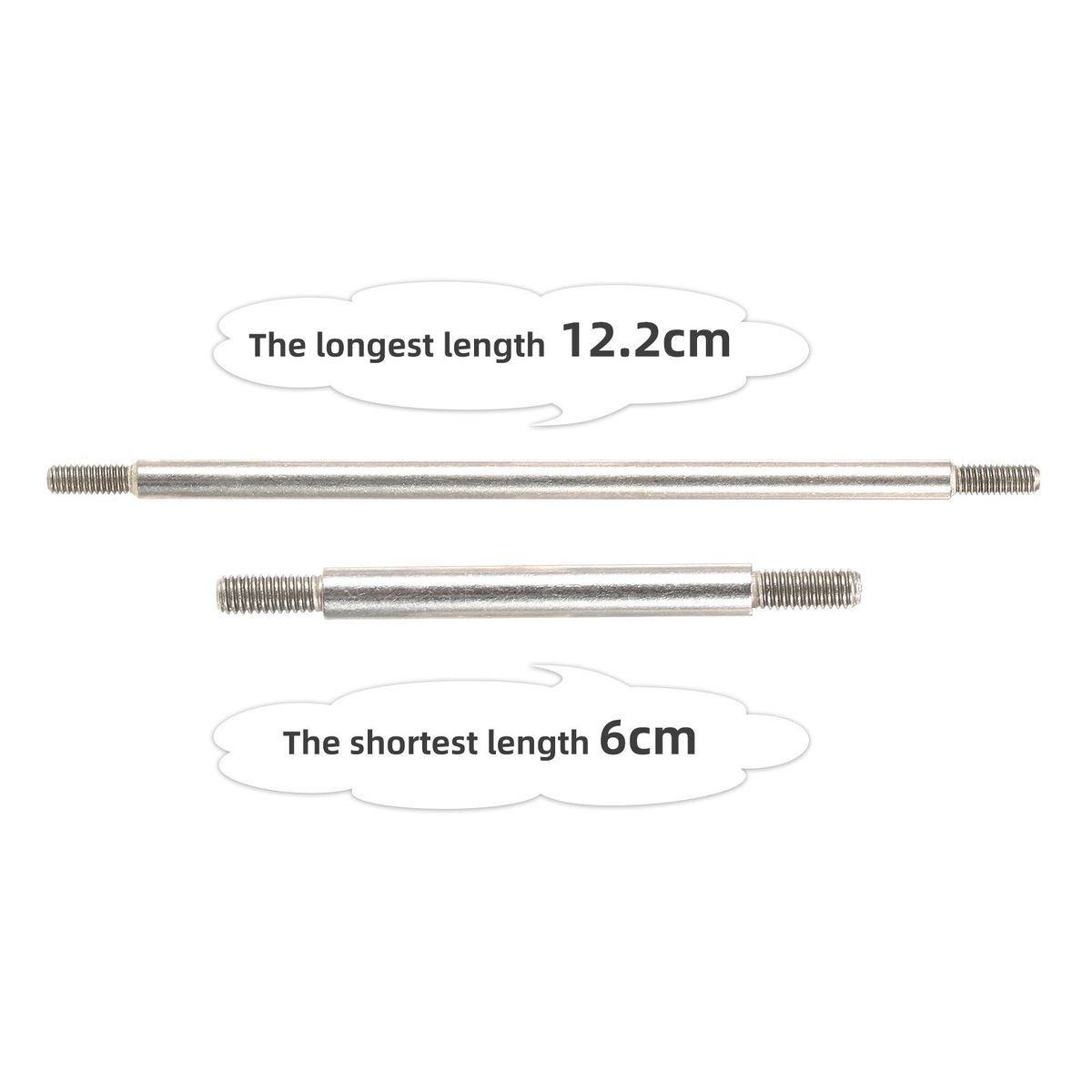 Stainless Steel Pull Link Rods 10pcs/Set For 324mm Wheelbase