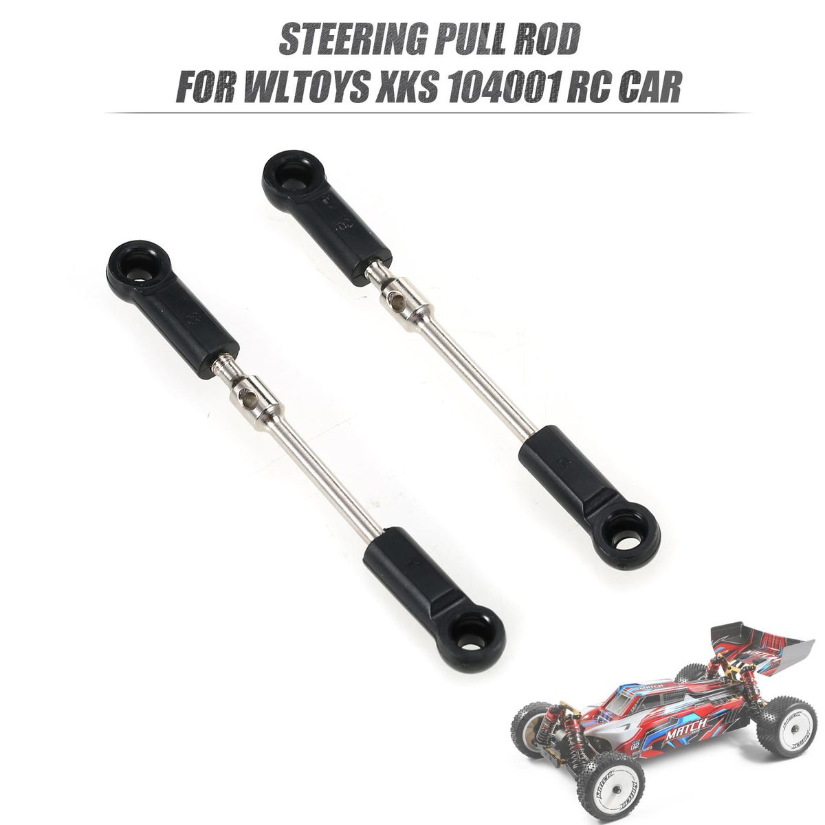 Wltoys XKS 1878 RC Car Pull Rod Steering Pull Rod for Wltoys XKS 104001 1/10 RC Car Accessories for Car 2Pcs