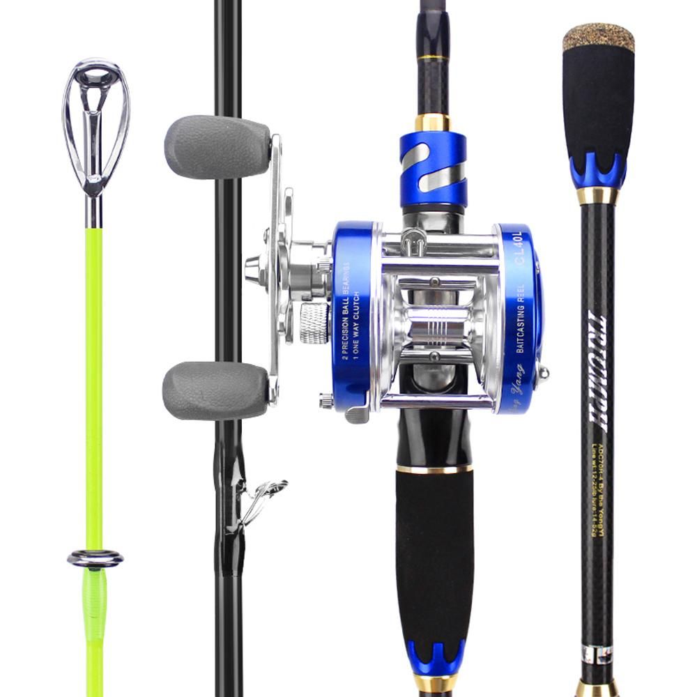 Carbon Fiber Casting Rods Durable Lightweight Casting Fishing Rod Portable 4 Sections   Fishing Pole for Saltwater Freshwater