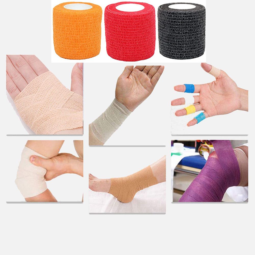 6 Rolls Self Adhesive Bandage Sports Tape 2 Inches X 5 Yards