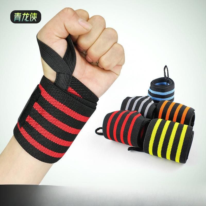 2-PSC  Elastic Athletic Wristguards Fitness Weightlifting Winding Protecting Band
