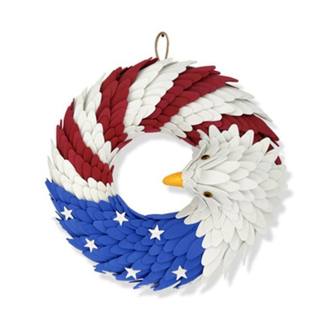 Eagle-shaped  Ir Ular Hanging Wreath Plasti  Sheet Home De Oration Pendant-colorful-Diameter:28 Cm