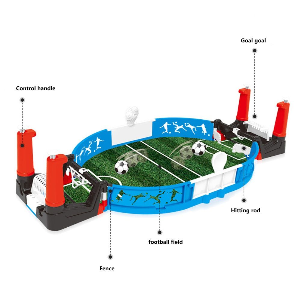 Kids 2-Player Competitive Soccer Football Field Board-Green