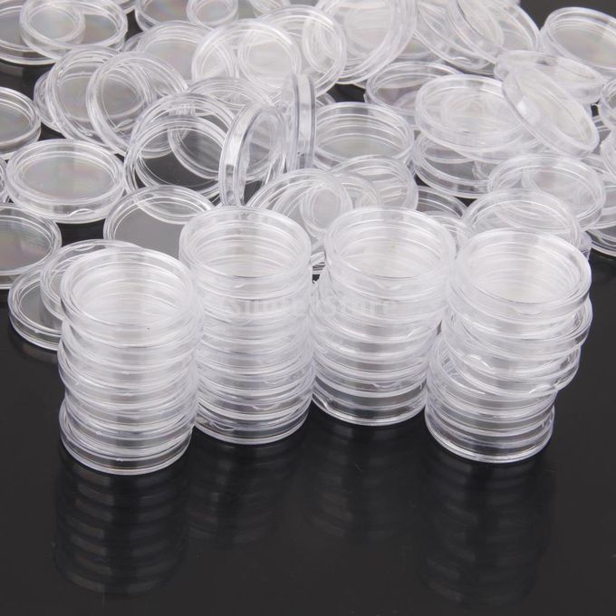 500/Pack Plastic Round Coin Display  Holders Protector