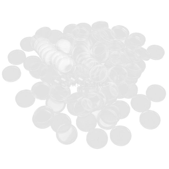 500/Pack Plastic Round Coin Display  Holders Protector