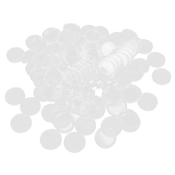 500/Pack Plastic Round Coin Display  Holders Protector