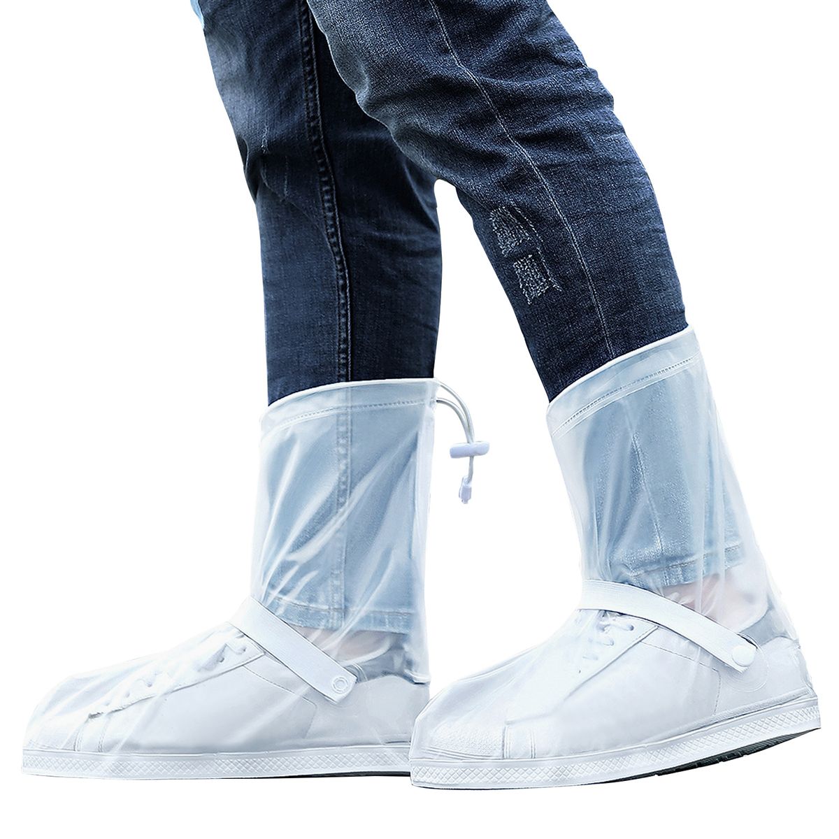Waterproof Shoes Covers With Reflectors Adjustable Rain
