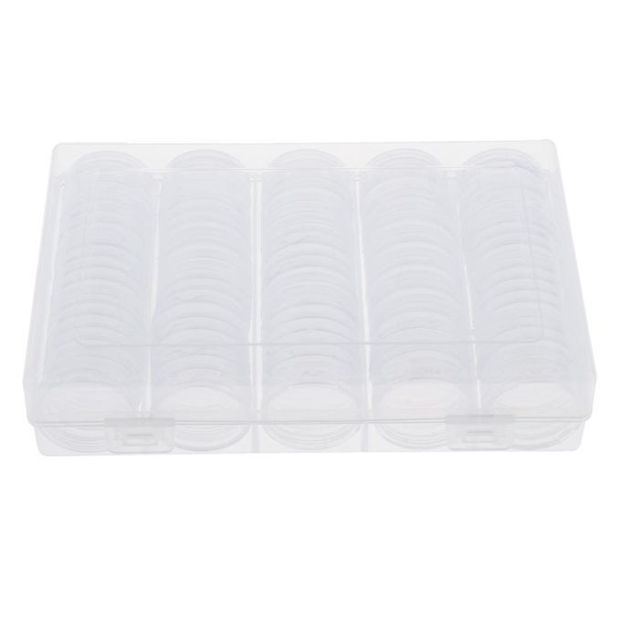100Pieces Coins Collection Storage Box Holder  For Certified