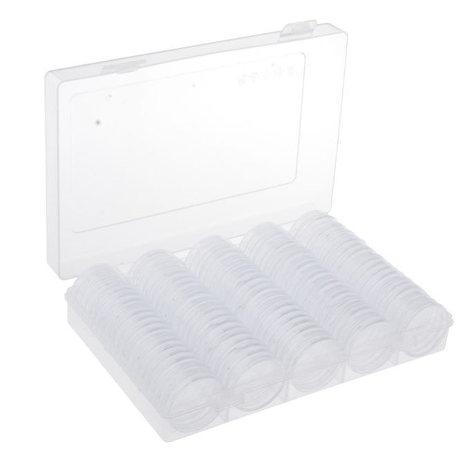 100Pieces Coins Collection Storage Box Holder  For Certified