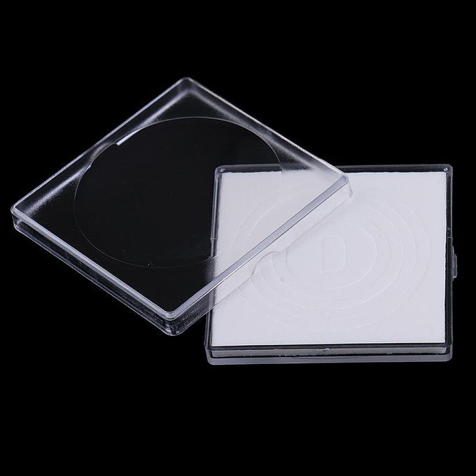 Plastic Clear  Box Collection Holder Case Storage For 17-37mm