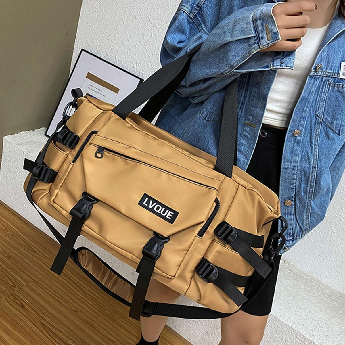 Luggage Bag Hand Luggage Travel Bag Organizer Khaki