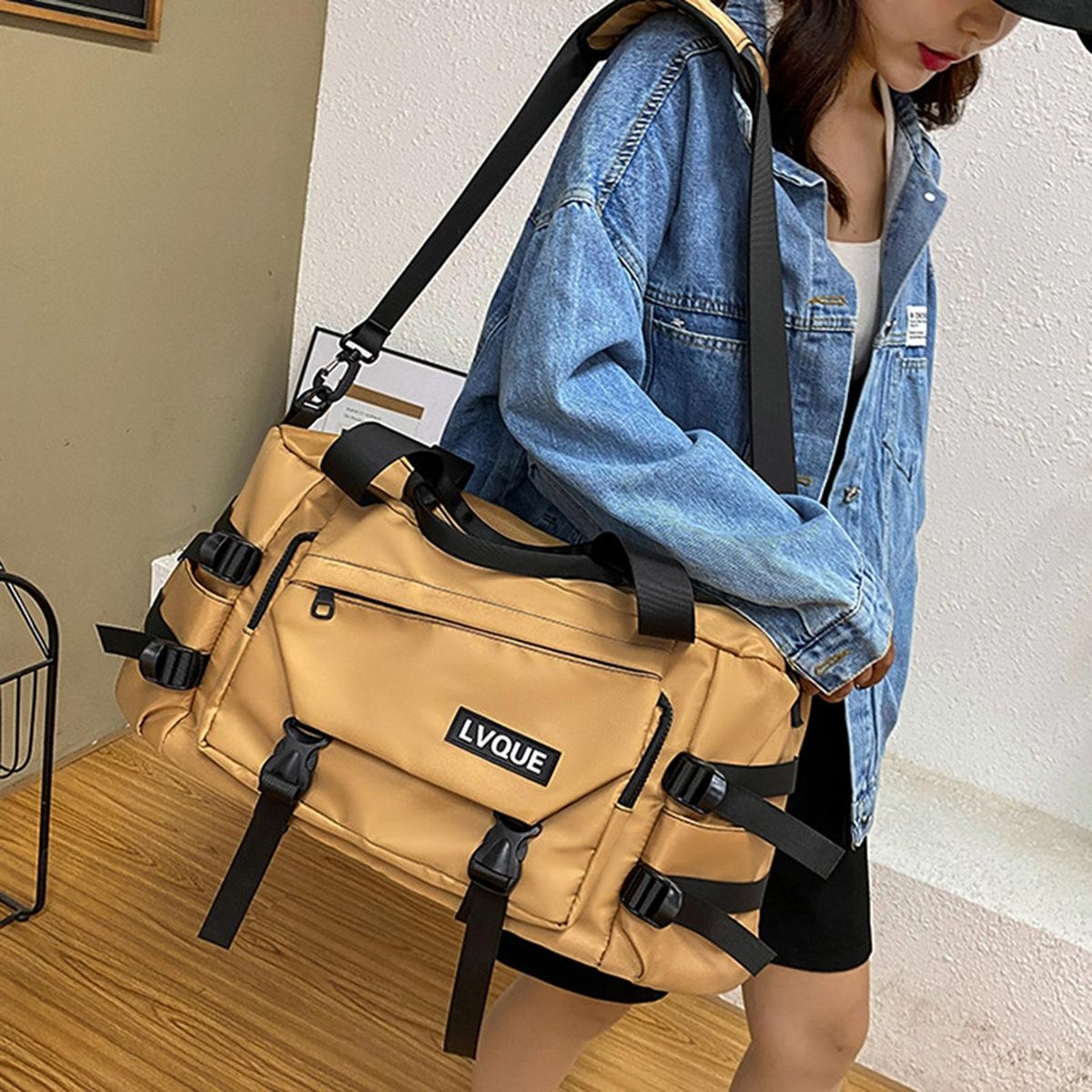Luggage Bag Hand Luggage Travel Bag Organizer Khaki