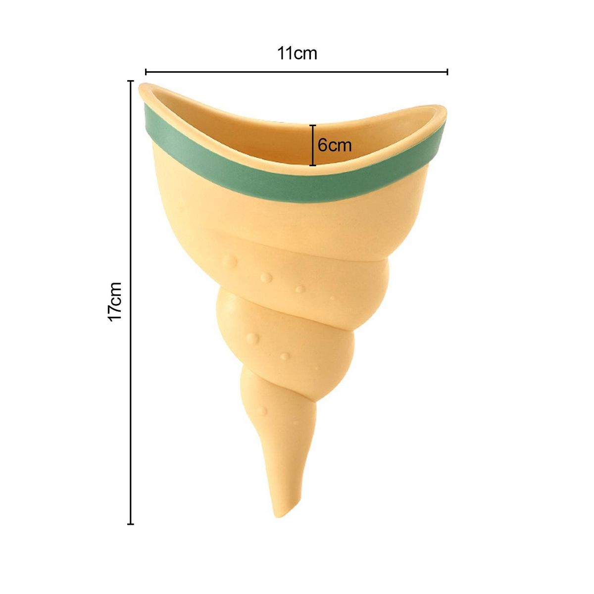 Silicone Female Urinal Portable Pee Funnel for Women Travel Outdoor Yellow