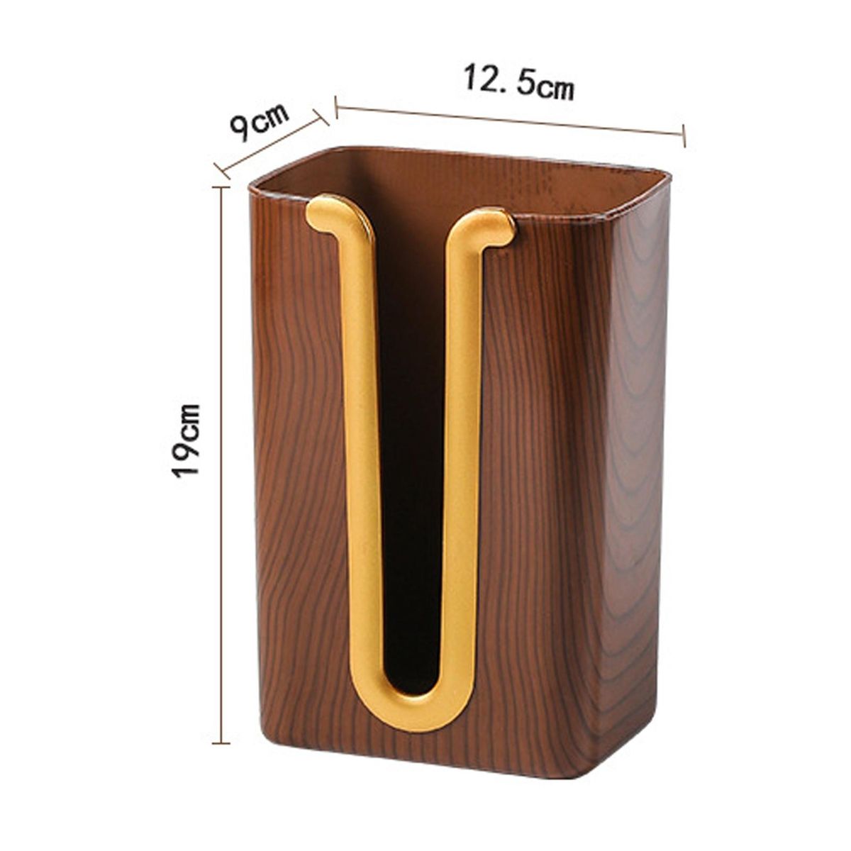 Tissue Holder Kitchen Bathroom Napkin Paper Dispenser Brown
