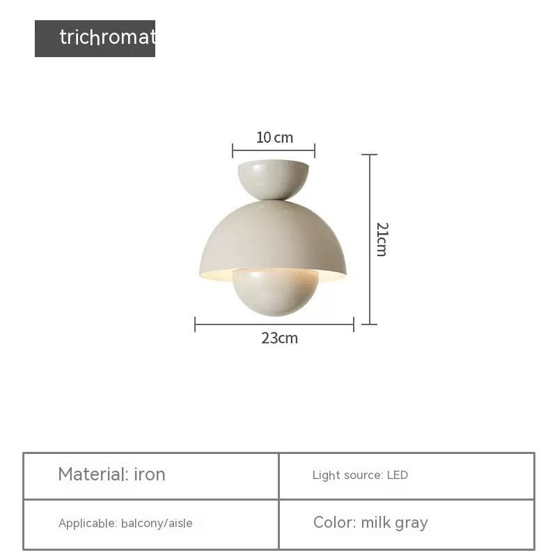 Nordic flower bud bedroom corridor ceiling light