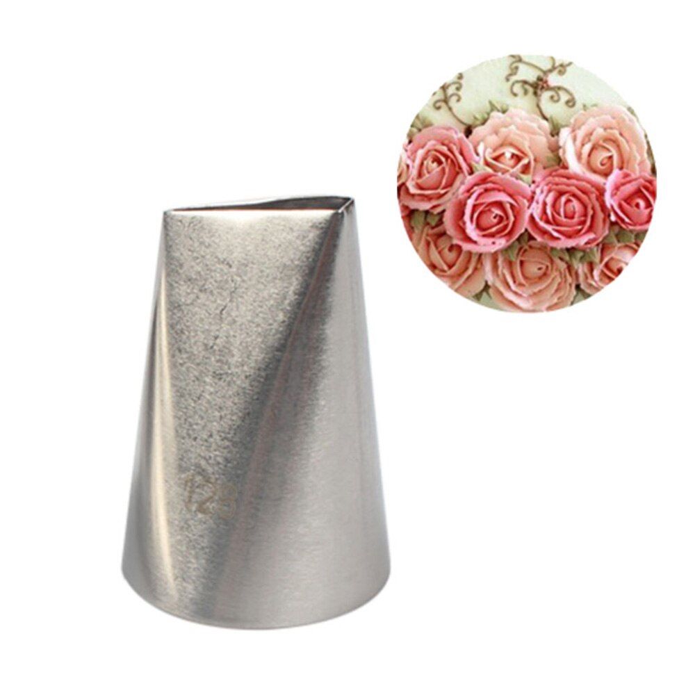 #128 Large Rose Metal Ream Tips Pastry Tools Stainless