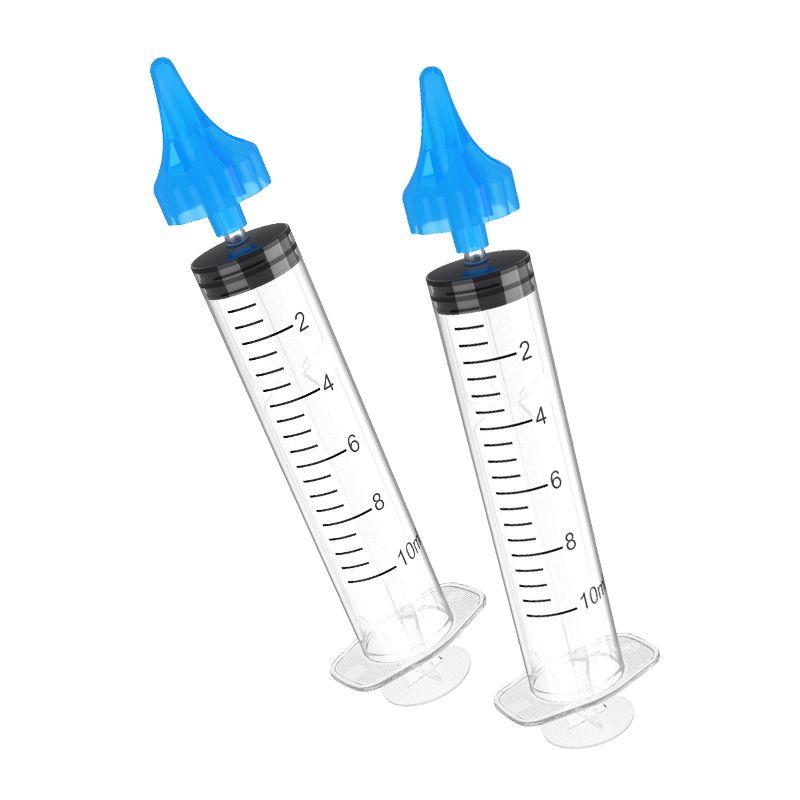 2Pcs Ear Cleaner Irrigation Kit Ear Wax Removal Tool Water Washing Syringe Comfortable Unique  WJ