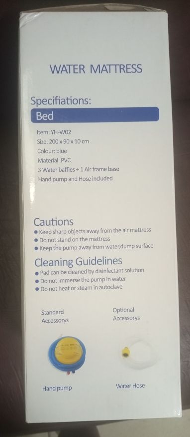 Water Mattress (Cure System For Bed Sores)