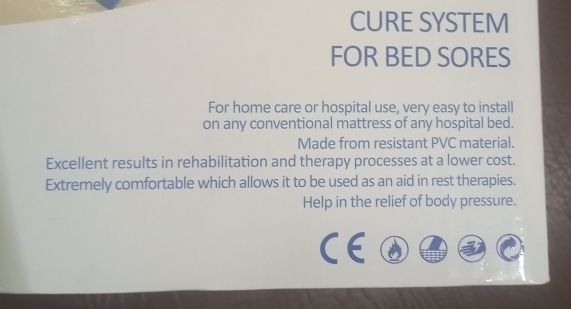 Water Mattress (Cure System For Bed Sores)