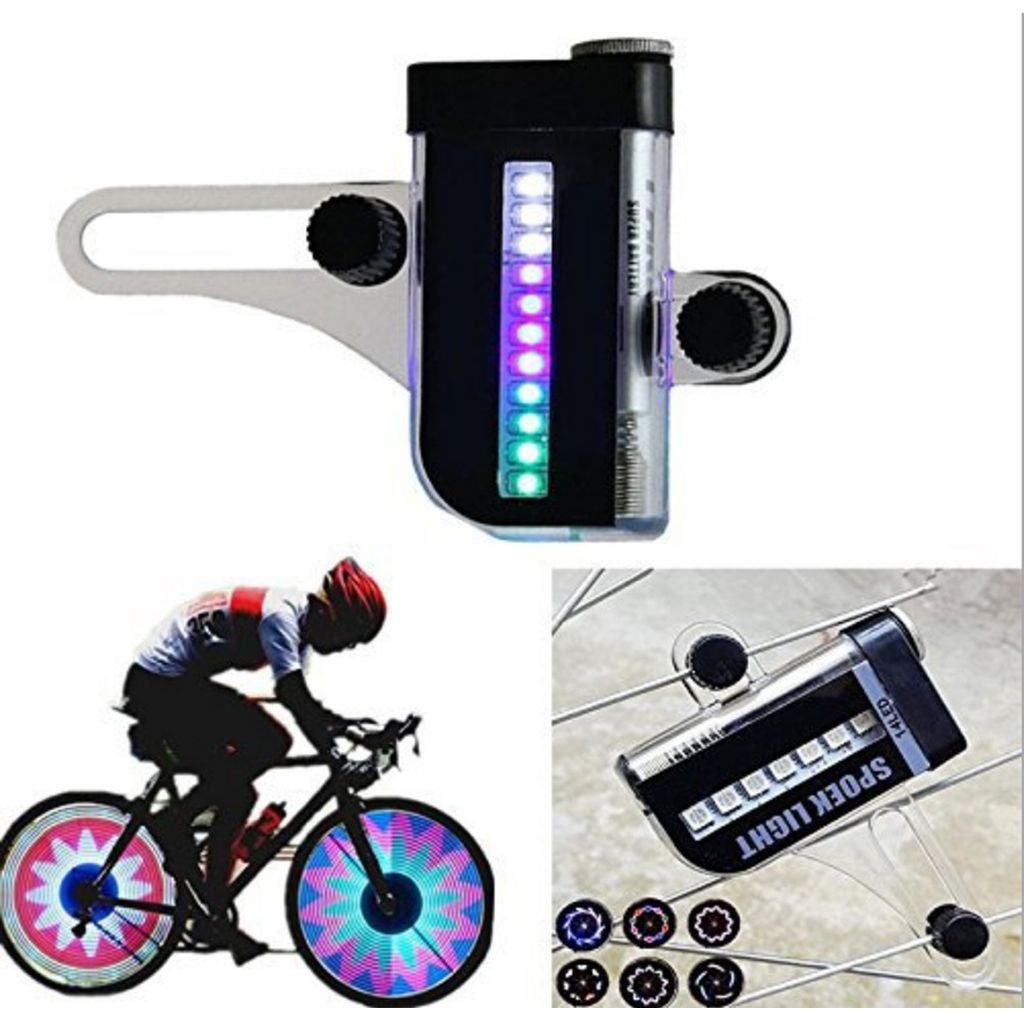 30 Changes LED Bicycle Bike Cycling Rim Lights Open Close Wheel Spoke