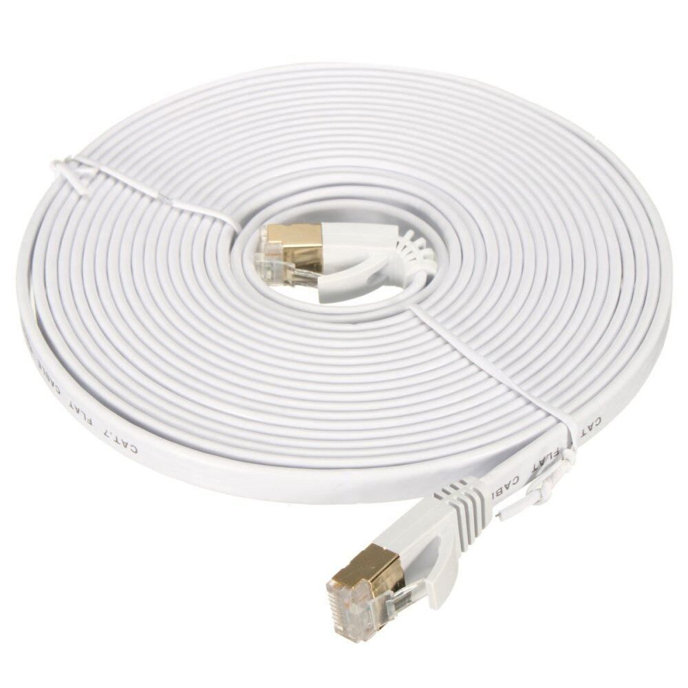 10Gbps 600Mhz CAT-7 RJ45 LAN Network Ethernet Flat Cable Modem 5M 5m