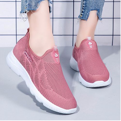 Ladies New Casual Breathable Running Shoes-Pink