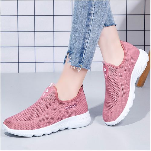 Ladies New Casual Breathable Running Shoes-Pink