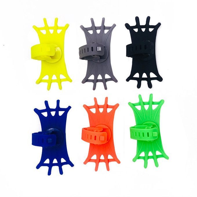 Universal Phone Holder Silicone Bicycle Mobile Phone Riding Bracket 360 Degree Rotatable Mobile Phone Riding Bracket Grey