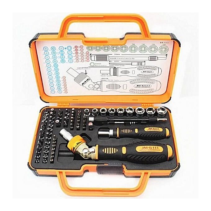 Jakemy JM-6111 69 In 1 Precision Screwdriver Hardware Repair Open Tools Demolition Kit Electronic Devices Eyeglass