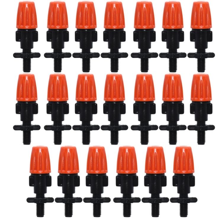 20pcs TF-118 6mm Single Hook Connection 4/7mm Capillary (Orange)