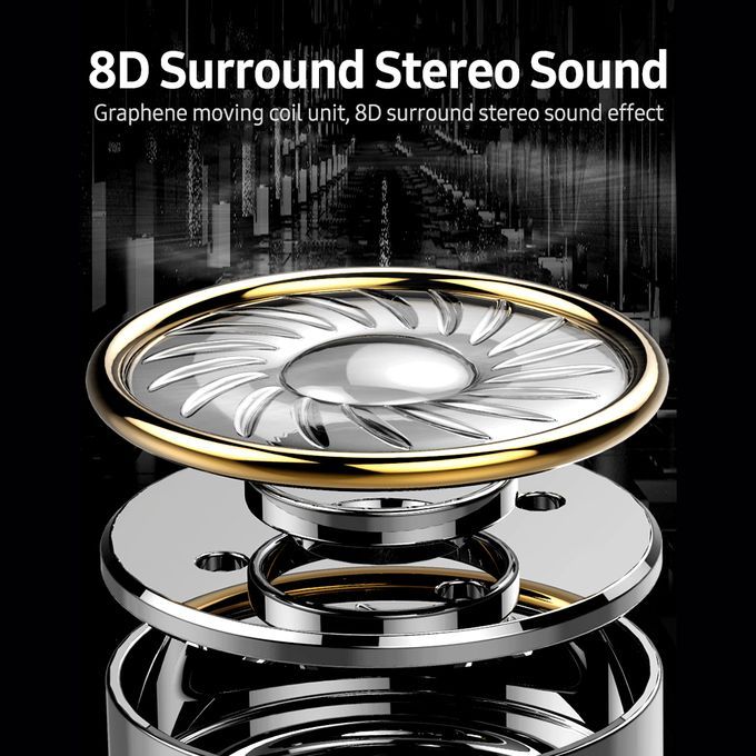 Wireless BT Headphone 8D Surround Stereo Sound In-ear