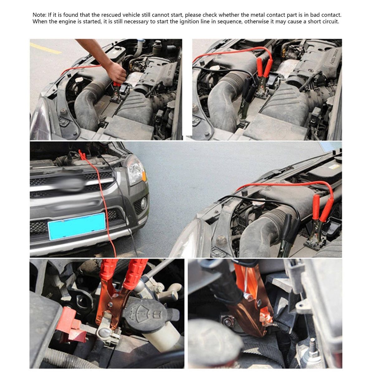 6M 2000AMP Car Emergency Power Start Cable Whit Current