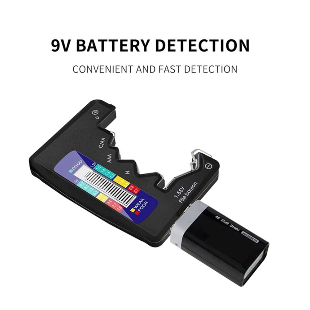 BT-886 Battery Tester Battery Powertester Dry Battery No5 No5 Digital Display Voltage Tester BT-886 Silver