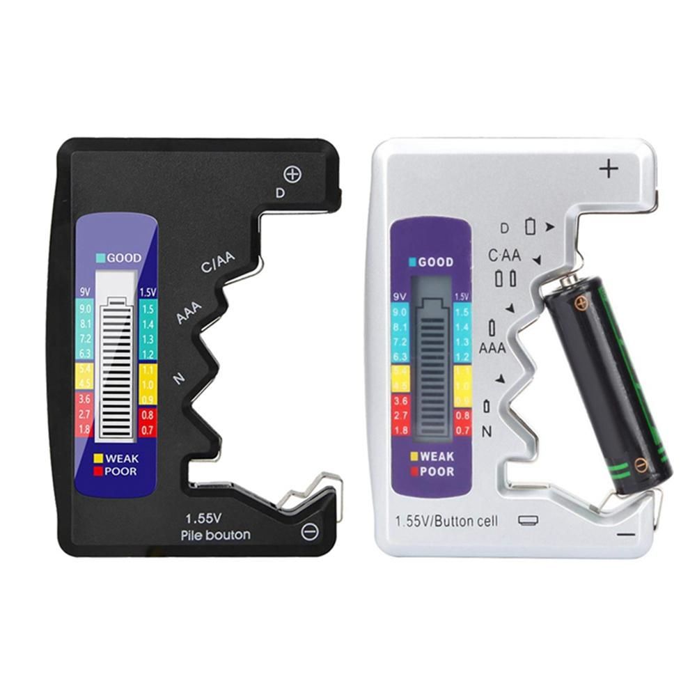 BT-886 Battery Tester Battery Powertester Dry Battery No5 No5 Digital Display Voltage Tester BT-886 Silver