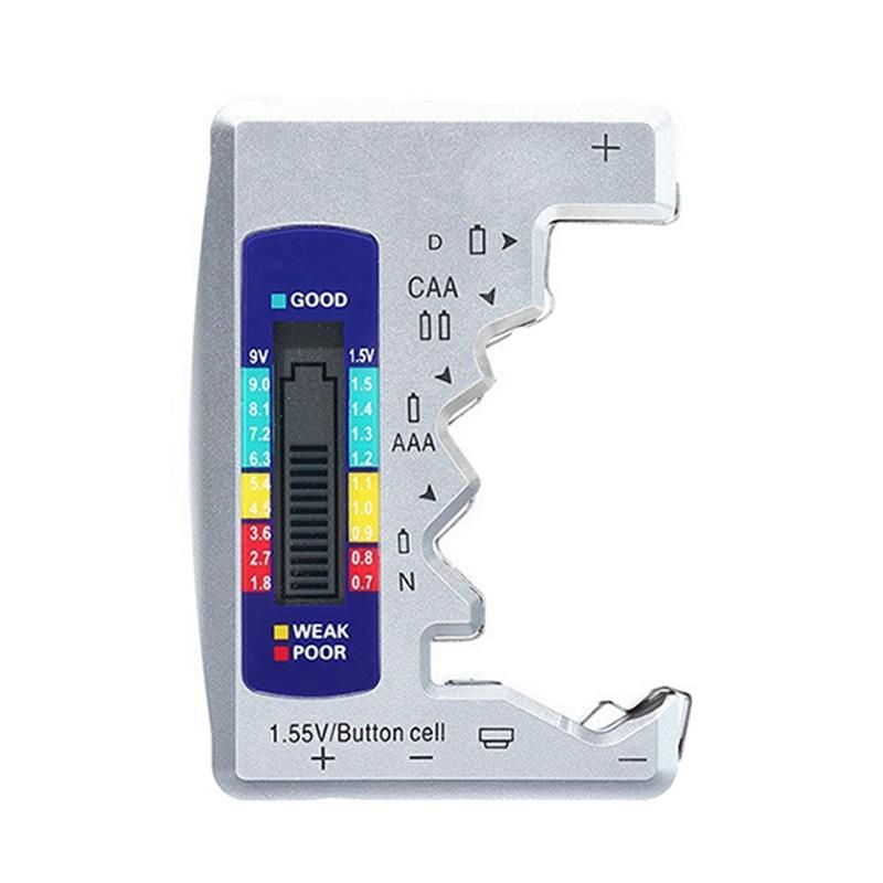 BT-886 Battery Tester Battery Powertester Dry Battery No5 No5 Digital Display Voltage Tester BT-886 Silver