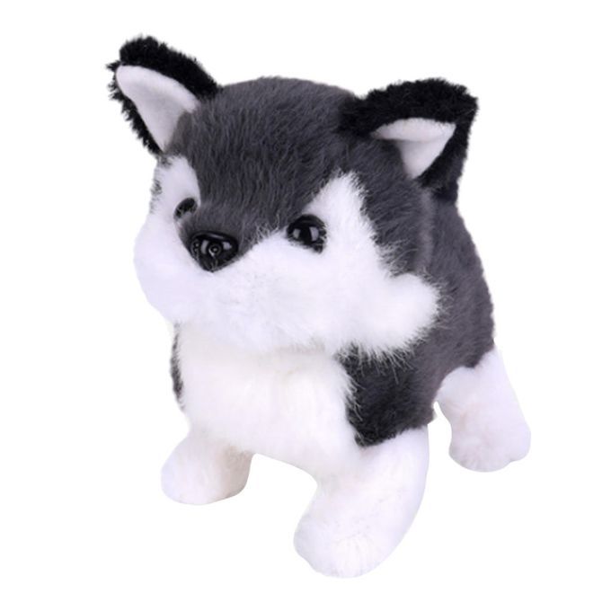 PLUSH WALKING  WAG TAIL DOG PUPPY PET ELECTRONIC Siberian Husky