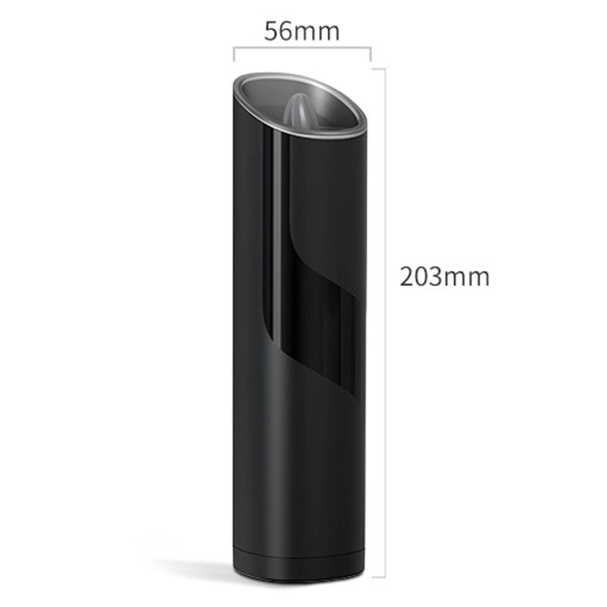 Ergonomic Pepper Grinder Pepper Grinder with Led Light Black