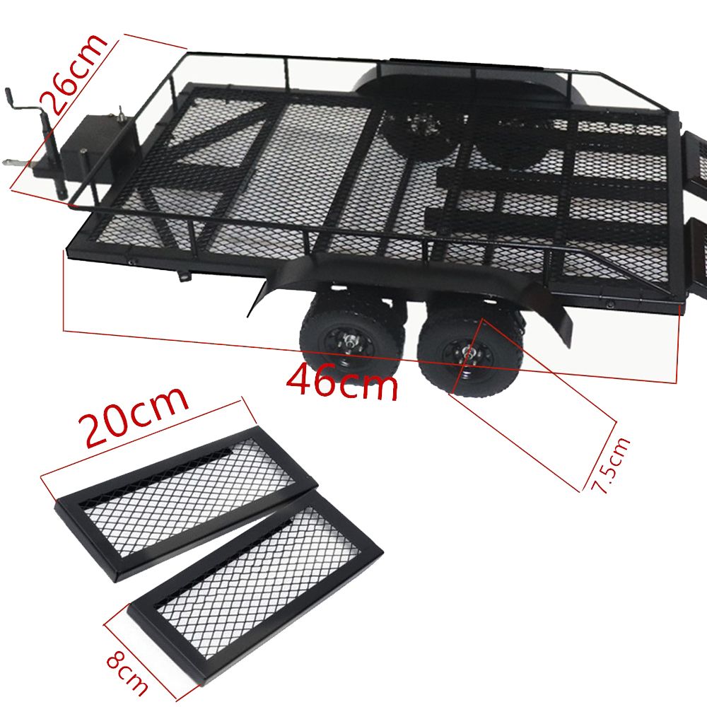 Trailer Car Heavy-Duty Trailer Cargo Carrier Metal Kit For