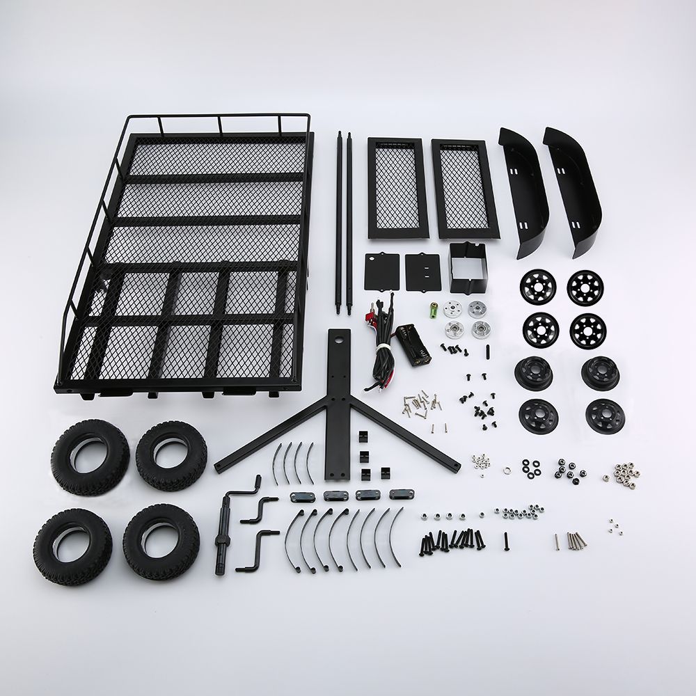 Trailer Car Heavy-Duty Trailer Cargo Carrier Metal Kit For