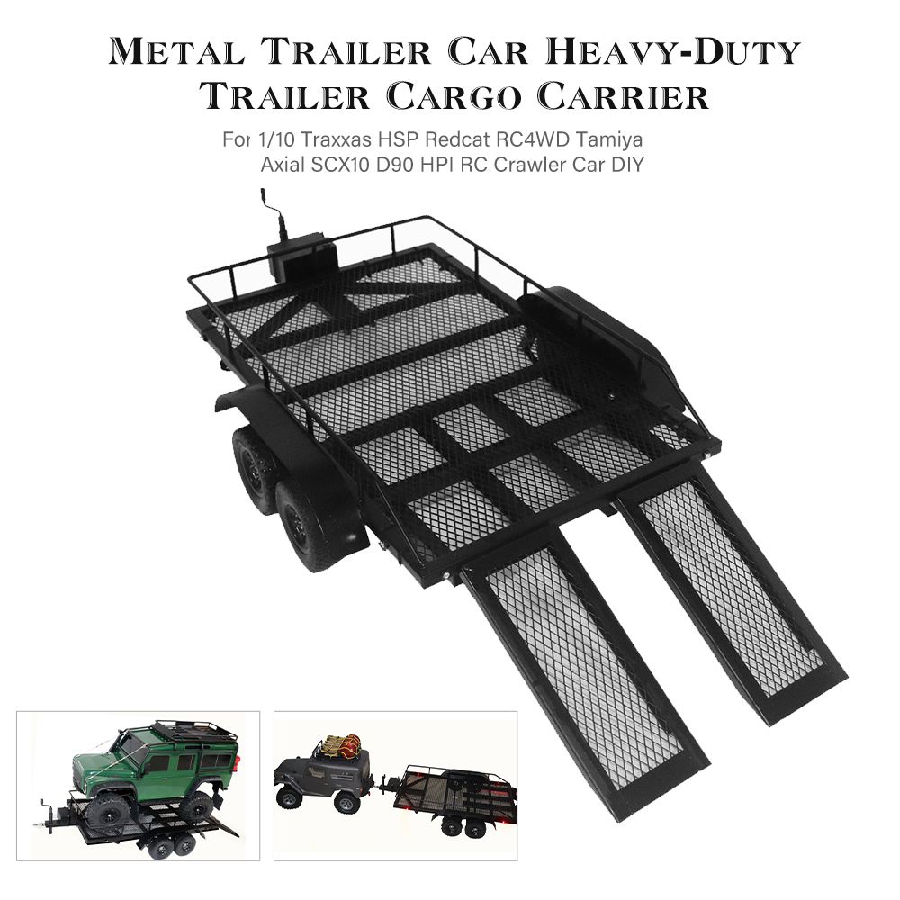 Trailer Car Heavy-Duty Trailer Cargo Carrier Metal Kit For