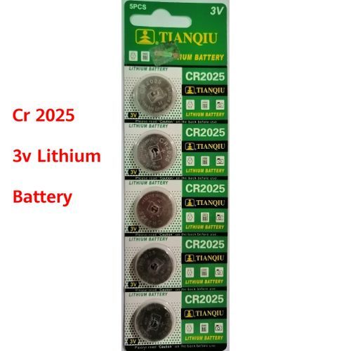 Cr 2025 Lithium Cell 3volts Battery