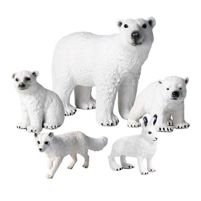 Polar Animals Figures Arctic Animal Collection Children Party Favors