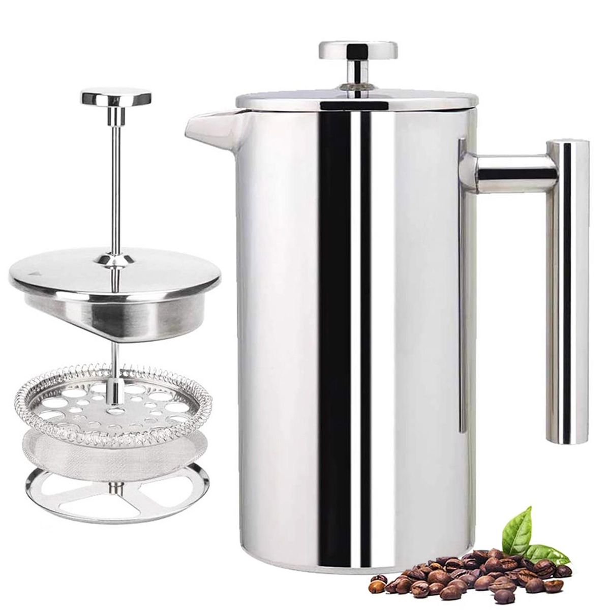 Coffee Press Pot Stainless Steel Portable Coffee Press Easy for Home