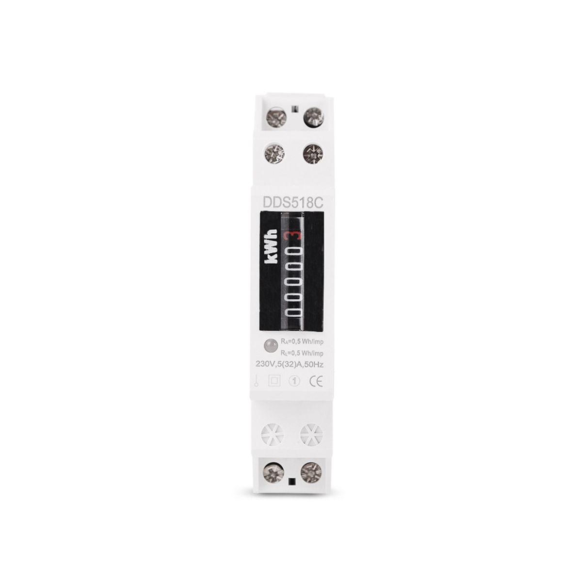 Household Electronic Din Rail Single Phase Electricity Power Consumption Wattmeter Energy Meter KWh Counter