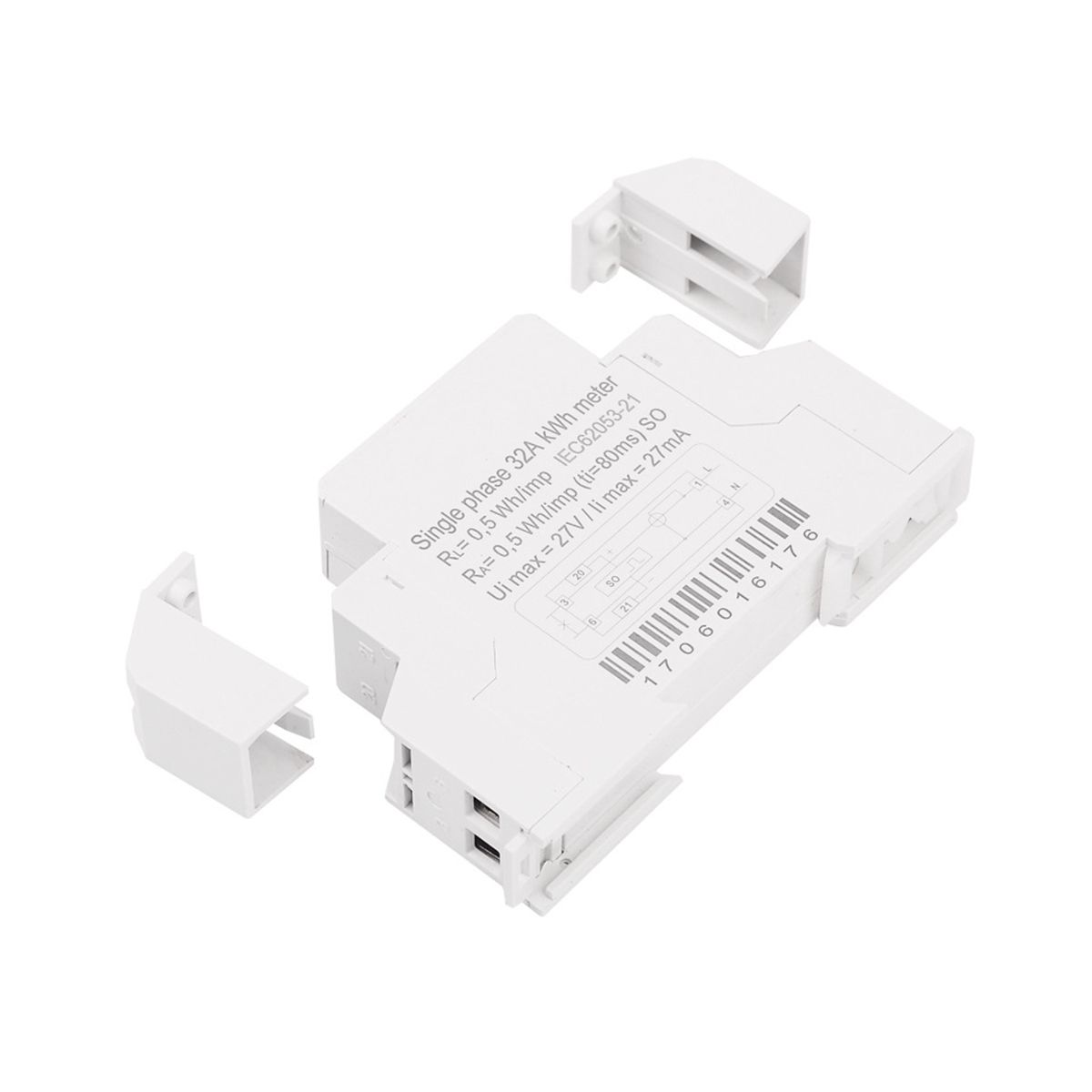 Household Electronic Din Rail Single Phase Electricity Power Consumption Wattmeter Energy Meter KWh Counter