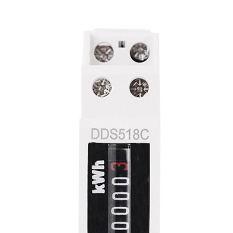 Household Electronic Din Rail Single Phase Electricity Power Consumption Wattmeter Energy Meter KWh Counter