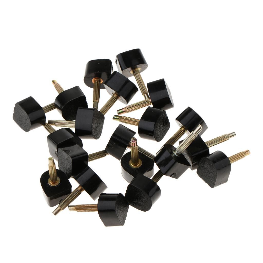 2x Set Of 10 Pair Ladies Black Heel Plate Spare Heel For High-Heeled